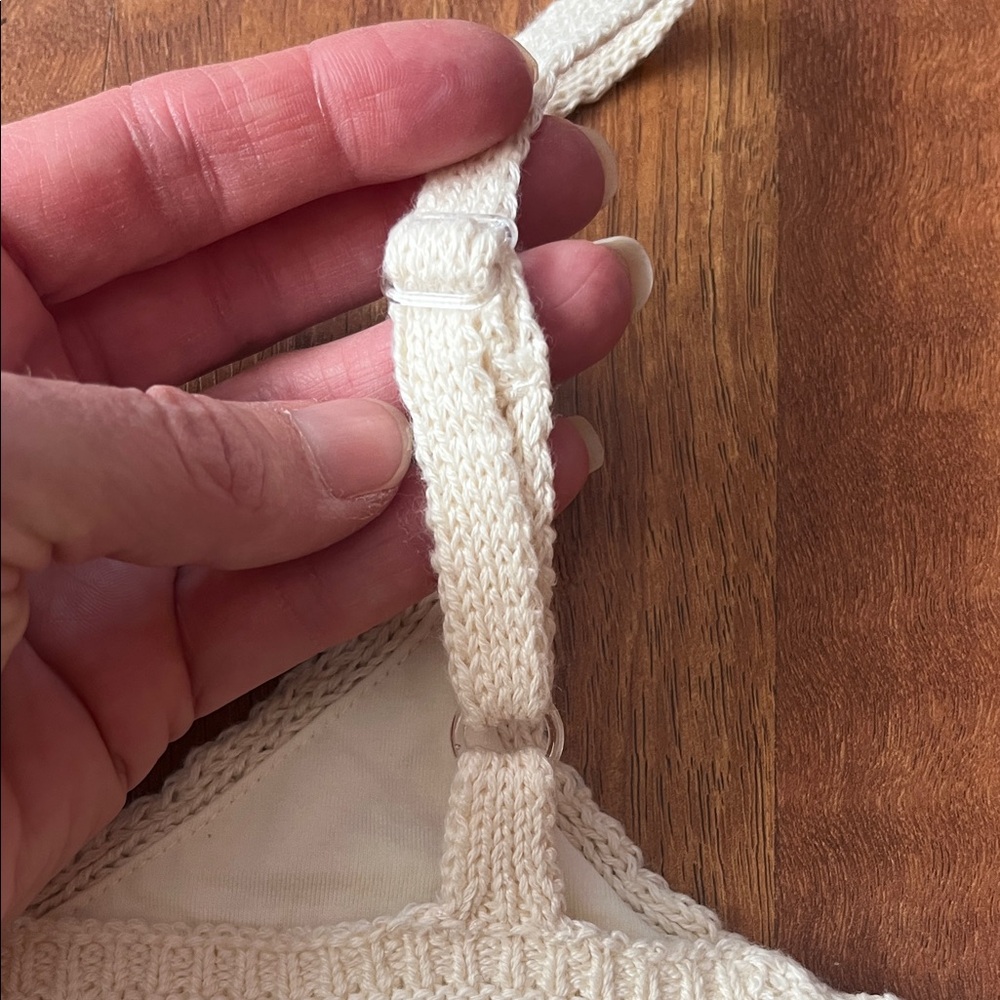 Elegant Cream Knit lined bra - Picture 8 of 16